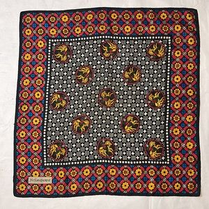 Multicolored Print Hand Rolled Scarf